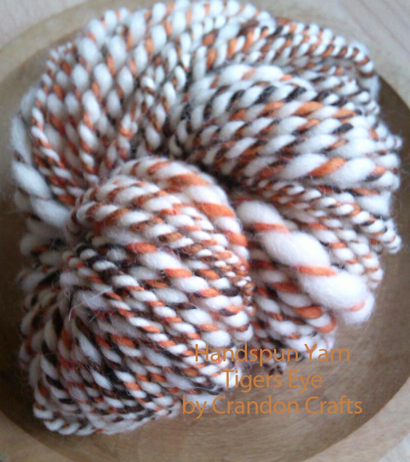 Tigers Eye - Hand Spun Yarn - 100% British Wool